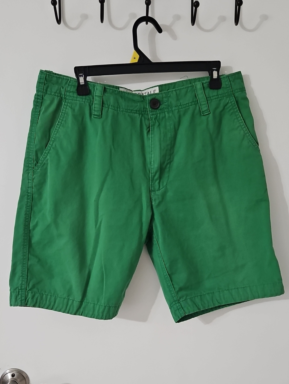 Aeropostale Men's Green Flat Front Chino Shorts